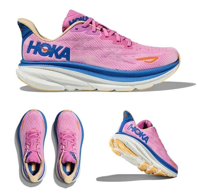Original Hoka Clifton 9 Running Shoes Mens Women's Lightweight Cushioning Marathon Breathable Highway Trainer Sneakers
