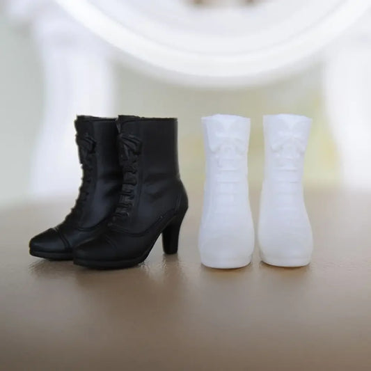 1Pair 1/3 1/6 Doll Shoes Fashion Female Doll Boots Plastic Doll Multistyles Long Knees Boots Fit Foot Length 2cm Dolls Shoes