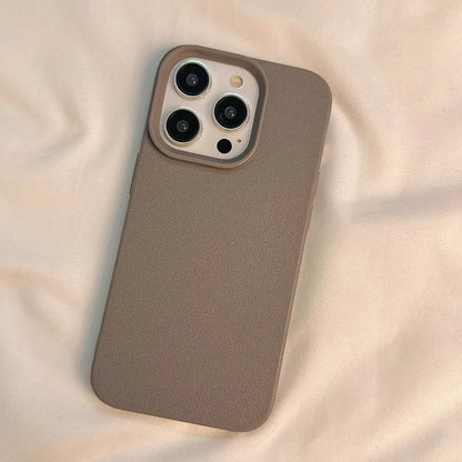 Soft Candy Color Lichee Pattern Silicone Phone Case For iPhone 11 12 13 14 15 16 ProMax Plus 16E X XS XR Shockproof Bumper Cover