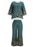 2 Piece Women Sets 2025 New Arrival Plus Size Autumn Winter Matching Sets Top And Pants Suits Outfits Oversized Clothing