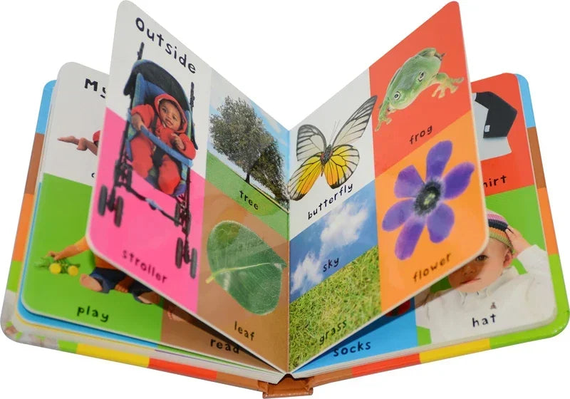 Montessori First 100 English Words Learning Cardboard Book Animals Colors Numbers Language Physical Picture Teaching Aids