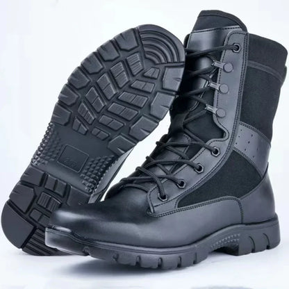 Summer Breathable Tactical boots Mesh Boot Waterproof Soft Shoe Wear-resistant Combat boot anti-skid Outdoor Hiking Walking Boot