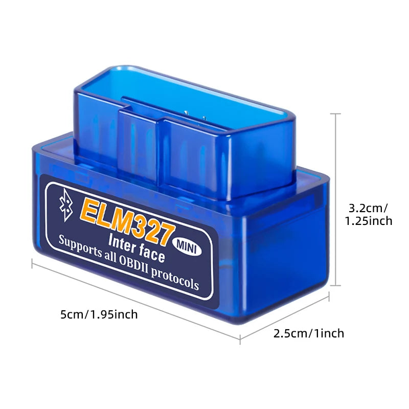 Mini ELM327 V2.1 OBD2 Scanner Code Reader For Android /IOS Bluetooth Car Diagnostic Tool Automotive Fault Detector