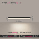 Modern Long Strip Ceiling Light Surface Mounted Minimalist Aisle Lamp Living Room Bedroom Kitchen Home Office LED Lighting