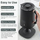 Electric Water Boiler Kettle for Tea Coffee 5 Levels Temperature Control Auto Shut Off Double Layer Insulated Hot Water Kettle