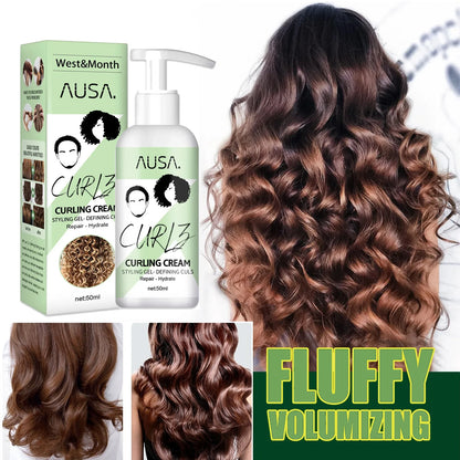 Crema para rizos naturales, loción hidratante para rizos, antifrizz, rebote, esculpidor, acondicionador para el cuidado del cabello.