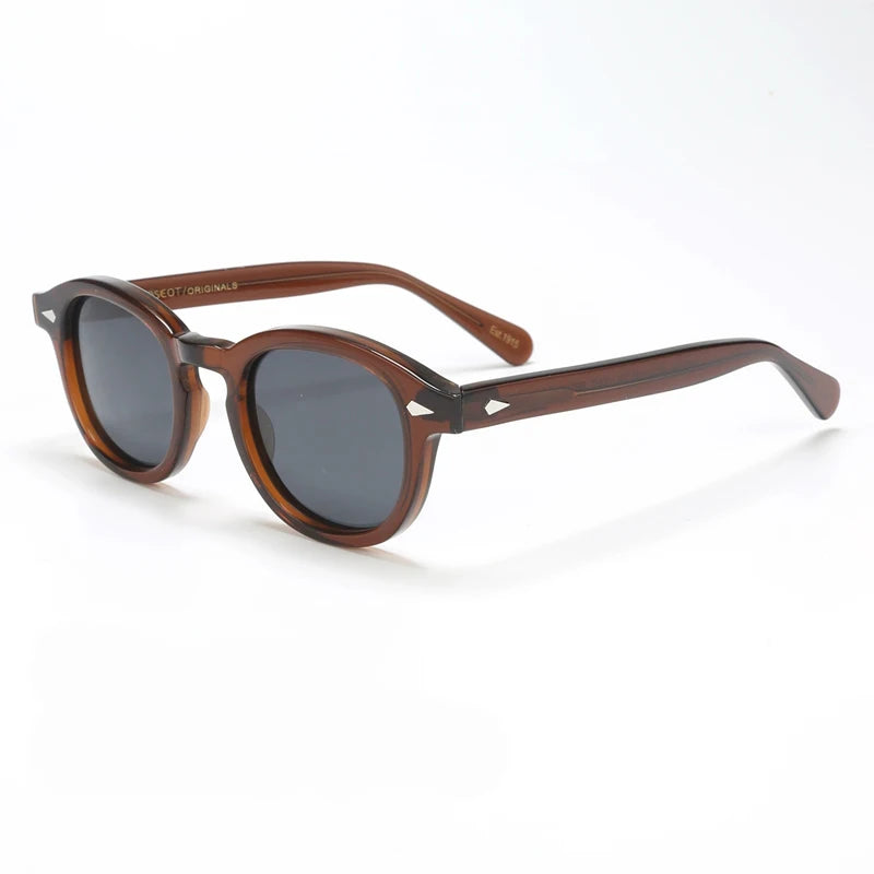 Polarized Sunglasses for Men and Women, UV400 Johnny Depp Lemtosh Style, Retro Acetate Frame, Eyeglasses Eyewear for Men