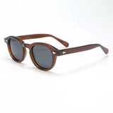 Polarized Sunglasses for Men and Women, UV400 Johnny Depp Lemtosh Style, Retro Acetate Frame, Eyeglasses Eyewear for Men