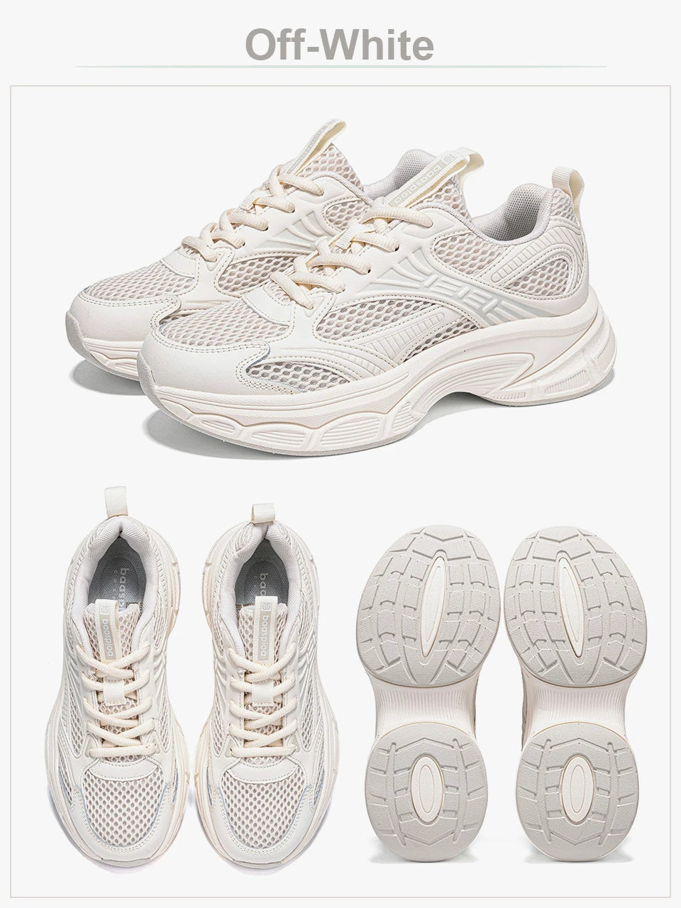 Baasploa Women Running Shoes 35-42 Fashion Lightweight Mesh Breathable Sport Shoes Comfort Soft Female Outdoor Casual Sneakers