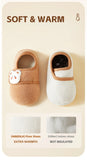 AIBEDILA Toddler Walking Shoes Warm Soft Baby Booties Infant Boys Girls Non-slip Floor Socks Baby Velcro Shoes Winter 0-4T