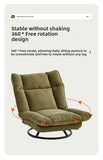 New rotating sofa chair, living room balcony fabric lazy sofa, adjustable backrest rotating leisure chair swivel chair