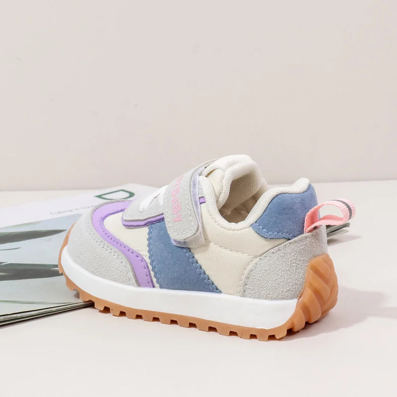 Spring and Autumn Children Casual Sports Shoes High Quality Anti Slip Walking Shoes for Girl Boy Cute Baby Prewalker Shoes BM16