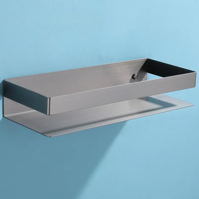 Bathroom Shelf Without Drilling Makeup Organizer Shampoo Storage Shelf Storage Rack For Kitchen Bathroom Organizer Accessorie