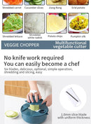 12PCS New Kitchen Multi-functional Nine-in-one Vegetable Cutter Grater Potato Radish Shredder Vegetable Cutter Salad Utensils