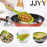Colador grande para cocina, cuchara grande para Fideos, cuchara con mango largo, sartén antiadherente de alta temperatura, coladores, coladores, utensilios de cocina