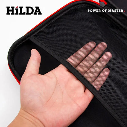 HILDA Large Capacity Tools Bag 3-size Available With Red Edges Tools Waterproof Tool Bags Electrician Hardware Tools Bag