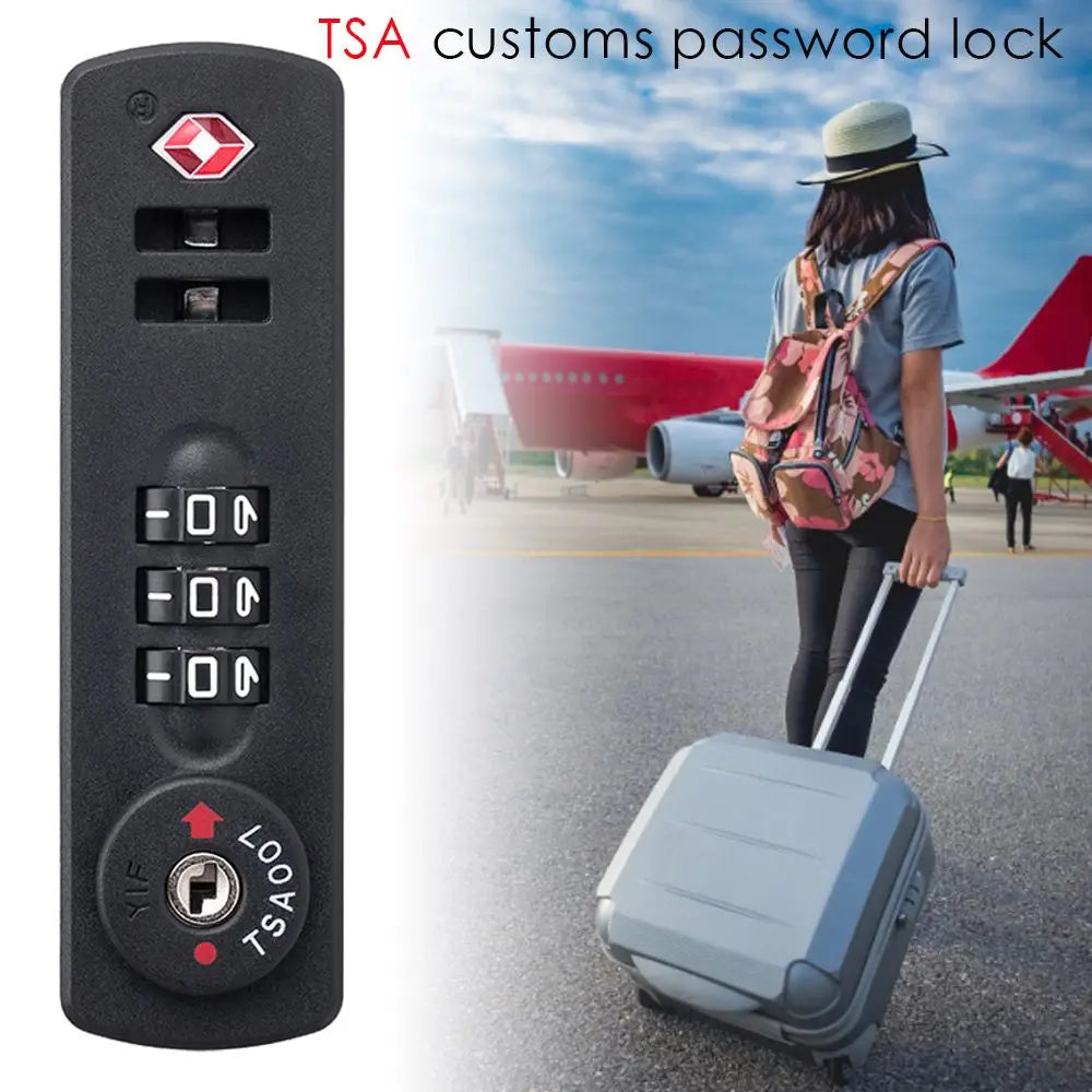 Padlock Luggage Weatherproof Anti-theft Safely Code Lock TSA Customs Lock 3 Digit Combination Lock TSA21123 Password Lock