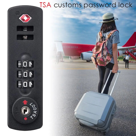 Padlock Luggage Weatherproof Anti-theft Safely Code Lock TSA Customs Lock 3 Digit Combination Lock TSA21123 Password Lock
