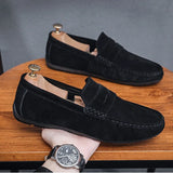 New Men's Loafers, Lightweight and Breathable Casual Shoes, Men's Flat Driving Shoes, Soft Sole Slip-on Business Shoes, Moccasins