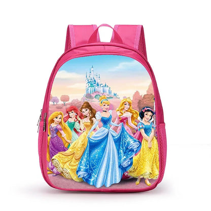 12 Inch Disney Snow White Princess School Bags for Kindergarten Children kids School Backpack for Girls Boys Cartoon Backpacks