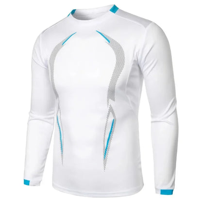 Autumn Men's Long Sleeve Quick Dry T-shirt Lightweight Breathable Streetwear Oversized Sports Fitness Outdoor Men T Shirt