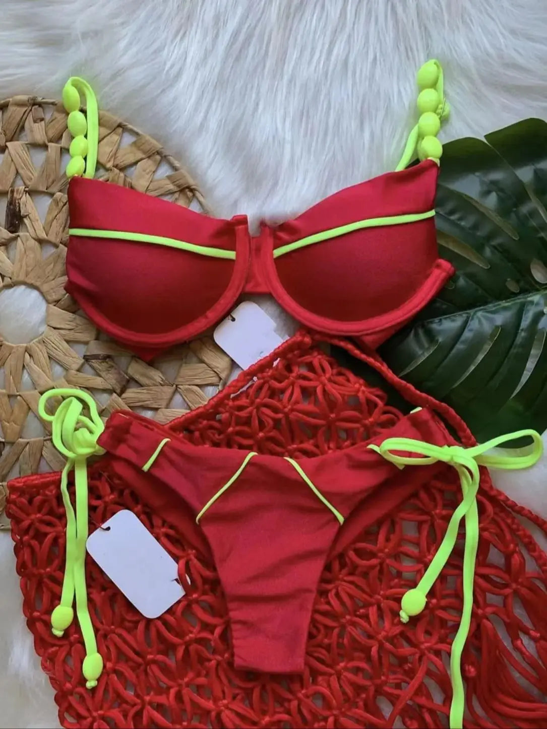 RUOTONGSEPT Nuevo conjunto de bikini push up sexy para mujer, traje de baño de cintura baja para mujer, traje de baño de dos piezas para playa 2023