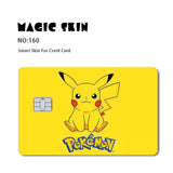 Pokemon Card Waterproof Decals, Game Card Skin, Big and Small Chip Sticker, Stereo 2.5D HD 