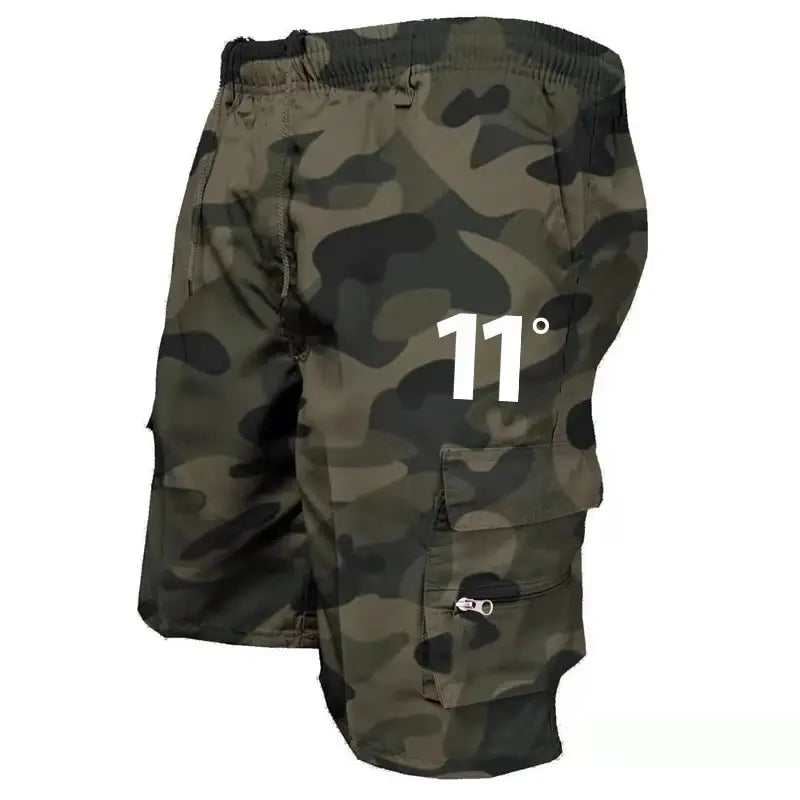 Pantalones cortos cargo para exteriores, monos para hombre, pantalones cortos de ciclismo con cintura elástica, multibolsillos, holgados, para trabajo, para playa, deportivos, estampados