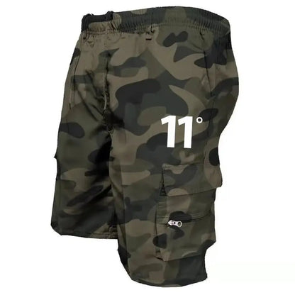Pantalones cortos cargo para exteriores, monos para hombre, pantalones cortos de ciclismo con cintura elástica, multibolsillos, holgados, para trabajo, para playa, deportivos, estampados