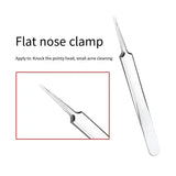 Acne Needle Tweezers Light Blackhead Blemish Pimples Removal Pointed Bend Head Face Care Tools Acne Extractor Beauty-health