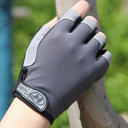 Gym Gloves Women Men Weightlifting Dumbbell Fitness Sport Training Exercise Gloves Non Slip Breathable Fingerless Cycling Gloves