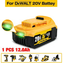 100% nueva batería de repuesto de litio DCB200 20V 6000mAh para Dewalt 18V DCB184 DCB200 DCB182 DCB180 DCB181 DCB182 DCB201 DCB206