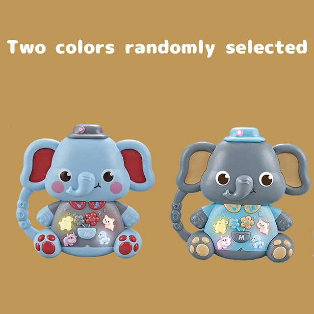 Teclado Piano Eletrônico Animal para Bebês, Brinquedo Educacional Infantil com Música de Iluminação, Música Infantil, 18M +