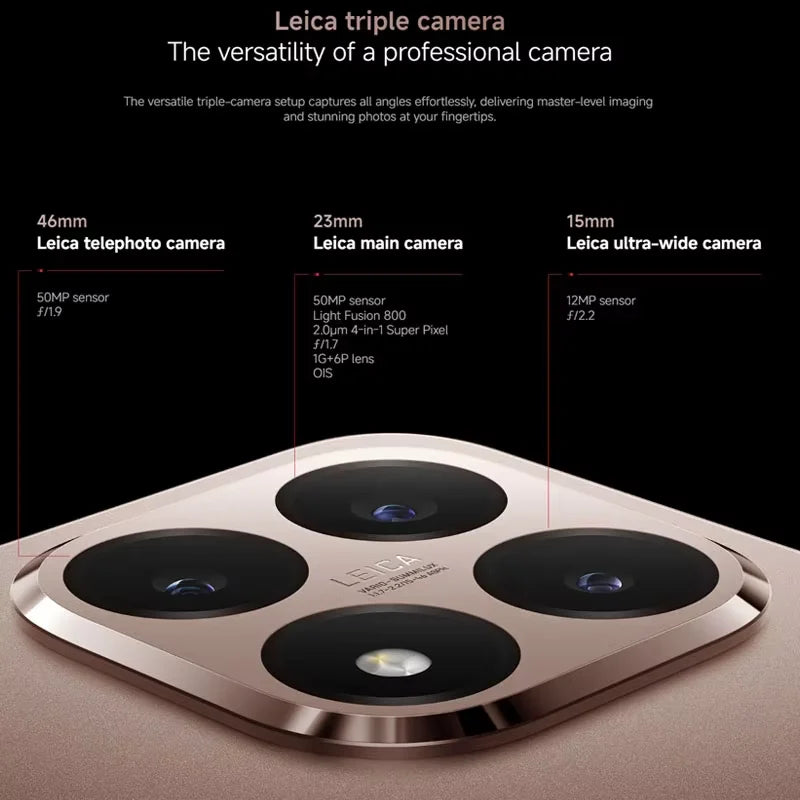 Global Version Xiaomi 15T MediaTek Dimensity 8400-Ultra Smartphone 6.83" 120Hz Display Leica Summilux Optical 50MP Triple Lens Xiaomi HyperOS 5500mAh (typ) Large Battery 67W HyperCharge Xiaomi Cellphone