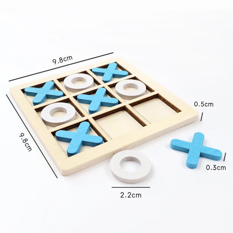 Montessori Play Game Wooden Toy Mini Chess Interaction Puzzle Training Brain Learning Early Educational Toys For Children Kids