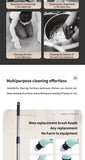 9-in-1 Multifunctional Wireless Electric Cleaning Brush Household Kitchen Bathroom Brush USB Handheld Rotating Cleaning Tools
