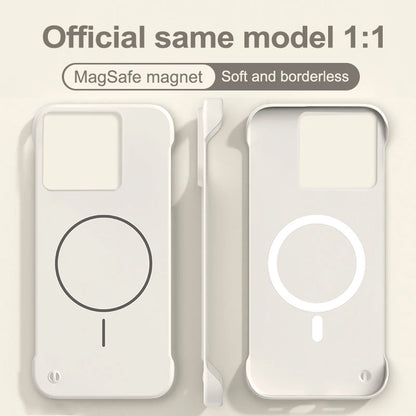 Frameless Ultra Thin Magnetic Case For Xiaomi 14T Pro Magsafe Hard PC Matte Shockproof Cover For MI14T 14TPro Shell Bumper