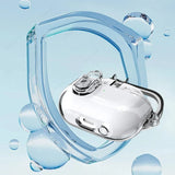Funda de Auriculares inalámbricos con Bluetooth para Samsung Galaxy Buds3 Pro, funda transparente de TPU con bloqueo seguro para auriculares con llavero