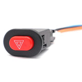 Motorcycle Hazard Light Switch Double Warning Flasher Emergency Signal w/3 Wires