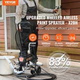 VEVOR Airless Paint Sprayer, Electric Paint Sprayer with Cart, Fine Finish Paint Sprayers for Furniture and Fences, 950W, 3000PSI
