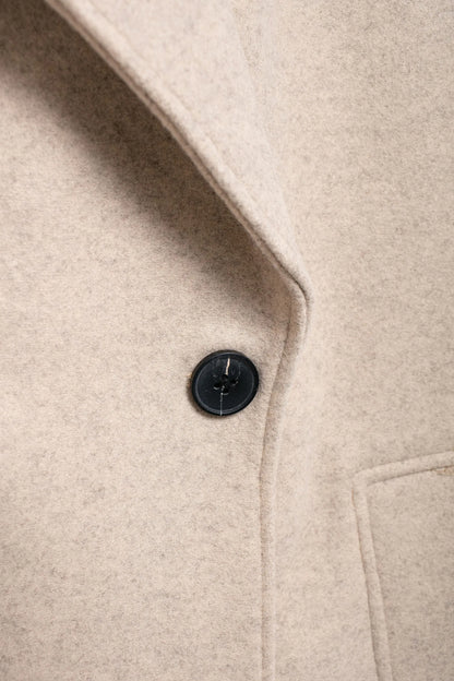 TRAFZA 2024 Autumn New Women Loose Coat Lapel Double Breasted Long Sleeve Jacket Winter Warm Thick Vintage Solid Trench Outwear