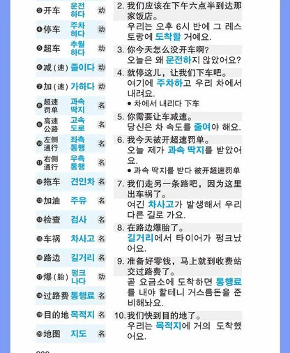 Pocket Book for Memorizing 10000 Korean Words Self Learning Korean Vocabulary Reference Book Learn Spoken Language Livro Art