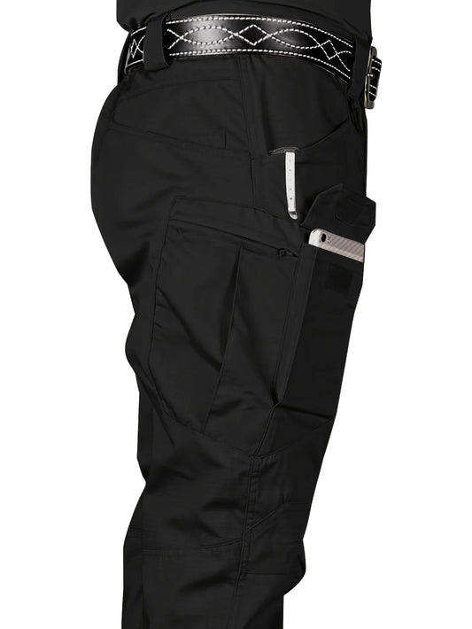 Pantalones tácticos multifuncionales para exteriores para hombre, pantalones deportivos multibolsillos para senderismo al aire libre, repelentes al agua y resistentes al desgaste.