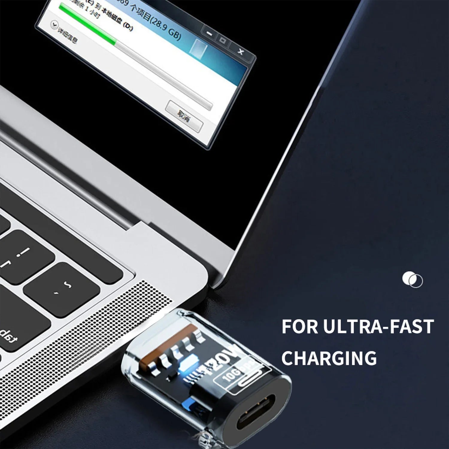 120W USB C OTG Adapter USB To Type C Data Transfer Charging Adapter 10Gbps USB Female To Type C Male Connector for IPhone 16 15