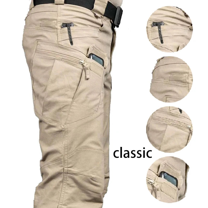 Tactical Cargo Pants Men Combat Outdoor Hiking Work Joggers Lightweight Trousers Male Elasticity Multiple Pockets Resistant Pant