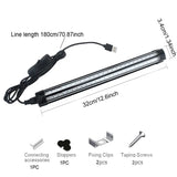 USB Switch 10W Black Light Lamp, UV Black Light Tube, 395nm LED Lamp, Black Light Bar for Halloween, Club, Party, Disco
