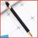 50pcs Light Metal Ballpoint Pen Touch Screen Pen Office School Advertising Pen Custom Logo Text Engraving Laser Engraving
