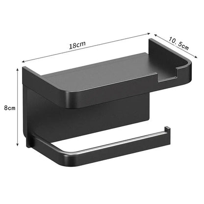Portarrollos de papel higiénico de pared, de plástico grueso y resistente al óxido, para baño y cocina.