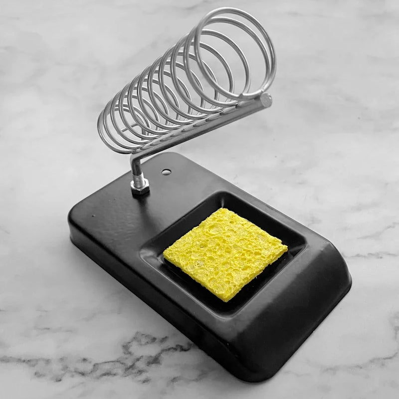 New Soldering Iron Stand Portable Holder Soldering Tin Stand with Welding Cleaning Sponge Electric Soldering Iron Accessories