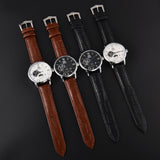 Orient Sun & Moon Semi Skeleton Automatic Watch Men's White Dial Black Leather Strap Sapphire Crystal 50M Water-Resistant Dress Watch